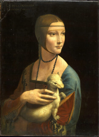 Leonardo Da Vinci: Portrait of Cecilia Gallerani (Lady with the Ermine), about 1488